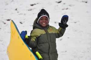 Patrick playing in the snow this past winter. What a dude!