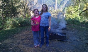 bekah and em, campling