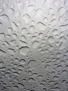This is the rain on my car sunroof today.