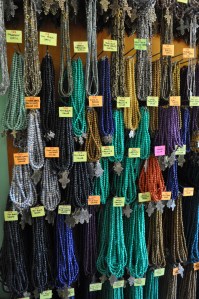 Some of the beautiful jewelry made and sold by UAPO (Akola Project). Our girls were in awe of all of it!