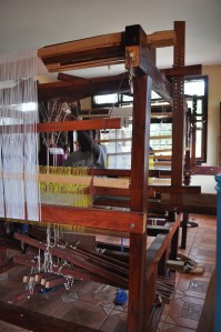 UAPO (Akola Project) is branching out into woven bags now. This is a picture of Martin, UAPO's master weaver. Not only is he an expert weaver, he built all of UAPO's looms! 