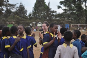 Clapping games on the sidelines