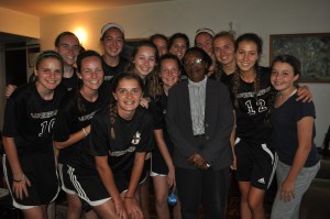 The team with Wanee's auntie. 