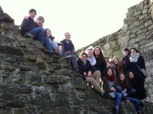 group at St Andrews ruins