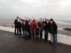in front of the beaches where the Chariots of Fire beach scenes were filmed